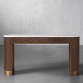 Gharaana Console Tables Sloan Marble-Top Console Table
